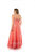 SC7145 Plus Size Dress in Dark Coral