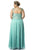 SC7149 Plus Size Dress in Aquamarine