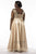 SC7162 Plus Size Dress in Gold