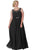 Sophisticated Bateau Illusion Chiffon A-Line Gown SC7164