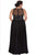 Lavishly Ornate Illusion Chiffon Empire Gown SC7212