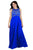 Lavishly Ornate Illusion Chiffon Empire Gown SC7212