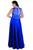 Lavishly Ornate Illusion Chiffon Empire Gown SC7212