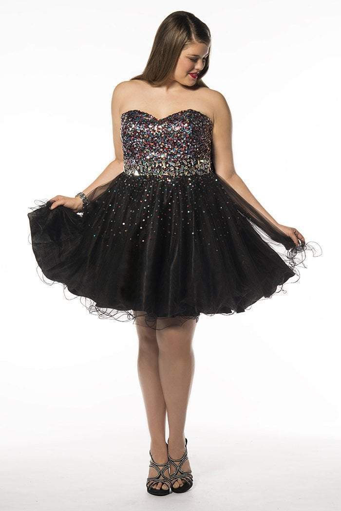 SC8073 Plus Size Dress in Tutti Frutti