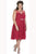 Divinely Pleated Bateau Illusion A-Line Cocktail Dress SC8080