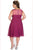Divinely Pleated Bateau Illusion A-Line Cocktail Dress SC8080