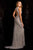 48694 High Neck Sequins Prom Dress with Long Train