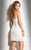 SCALA - 48702 Sweetheart Short Cocktail Dress in White