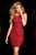 48708 Illusion Neckline Beaded Cocktail Dress