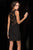 Scala - 48753 Intricate Illusions Beaded Cocktail Dress in Black