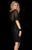 Scala - 48762ML Beaded and Sequined Cocktail Dress in Black