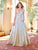 Clarisse - 3589 Sleeveless Sequined Deep V-neck Ballgown in Silver