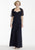 Cachet - Draped Jersey Dress with Bolero 56933 in Blue