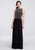 Cachet - Sleeveless Embellished Long Dress 57364 in Black and Silver