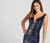 Ellie Wilde - EW118096 Sleeveless Plunging Sequined Mermaid Gown In Blue