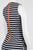 Sharagano - HW7S187Q2 Striped Sleeveless Sheath Dress in Blue and White