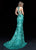 Sherri Hill - 51430 Sequined Halter Trumpet Dress With Train In Green