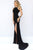 Sherri Hill - 32340 Sexy Winter Formal Jersey High Slit Dress In Black