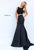 Sherri Hill - 50098 Embellished Two Piece Mermaid Dress With Train In Black
