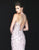 Sherri Hill - 50380 Embellished Halter Sheath Dress With Strappy Back In Pink and Silver