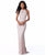 Sherri Hill - 50380 Embellished Halter Sheath Dress With Strappy Back In Pink
