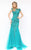 Sherri Hill - 50516 Illusion Neckline Cap Sleeve Beaded Mermaid Dress In Green