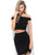 Sherri Hill - 50701 Two Piece Off-Shoulder Sheath Short Dress In Black