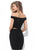 Sherri Hill - 50701 Two Piece Off-Shoulder Sheath Short Dress In Black