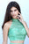 Sherri Hill - 50809 Two Piece Beaded High Neckline Chiffon Dress In Green