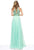 Sherri Hill - 50809 Two Piece Beaded High Neckline Chiffon Dress In Green