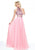 Sherri Hill - 50809 Two Piece Beaded High Neckline Chiffon Dress In Pink