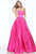 Sherri Hill - 50812 Strapless A Line Satin Dress with Beaded Pockets In Pink