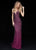 Sherri Hill - 50860 Fully Beaded Deep V-neck Sheath Dress In Purple
