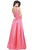 Sherri Hill - 50964 Embellished Deep V-Neck A-Line Gown In Pink