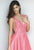 Sherri Hill - 50964 Embellished Deep V-Neck A-Line Gown In Pink