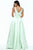 Sherri Hill - 50964 Embellished Deep V-Neck A-Line Gown In Green