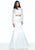 Sherri Hill - 51107 Beaded Two Piece High Neck Winter Formal Dress In White