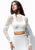 Sherri Hill - 51107 Beaded Two Piece High Neck Winter Formal Dress In White