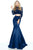 Sherri Hill - 51107 Beaded Two Piece High Neck Winter Formal Dress In Blue