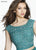 Sherri Hill - 51125 Beaded Two Piece Scoop Long Dress In Green