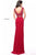 Sherri Hill - 51125 Beaded Two Piece Scoop Long Dress In Red
