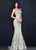 Sherri Hill - 51192 Two-Piece Metallic Lace Mermaid Dress In Gold