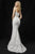 Sherri Hill - 51192 Two-Piece Metallic Lace Mermaid Dress In White