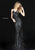 Sherri Hill - 51206 Sleeveless V Neck Fitted Beaded and Sequined Dress In Black