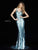 Sherri Hill - 51206 Sleeveless V Neck Fitted Beaded and Sequined Dress In Blue