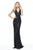 Sherri Hill - 51245 Beaded Plunging V-Neck Long Dress In Black