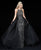 Sherri Hill - 51376 Long Embellished Fitted Dress With Overskirt In Black and Gray