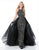 Sherri Hill - 51376 Long Embellished Fitted Dress With Overskirt In Black and Gray