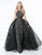 Sherri Hill - 51376 Long Embellished Fitted Dress With Overskirt In Black and Gray