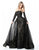 Sherri Hill - 51384 Strapless Embroidered Sheath Dress With Overskirt In Black